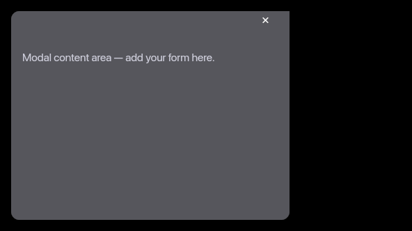 Modal preview