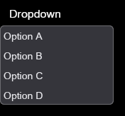 Dropdown showcase