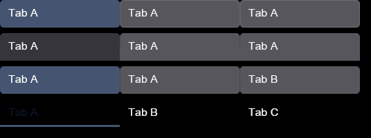 Tab Bar showcase